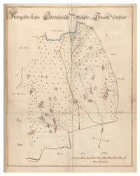 Historisk karta över Medåker och Himmeta, år 1688 (Fri frakt!)