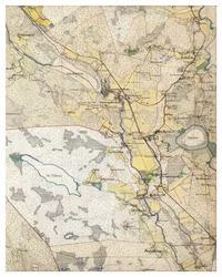 Historisk karta över Karmansbo, år 1905-1911 (Fri frakt!)