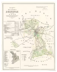 Karta från Skänninge 1854