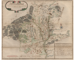 Historisk karta över Örebro med omnejd, år 1688 (Fri frakt!)