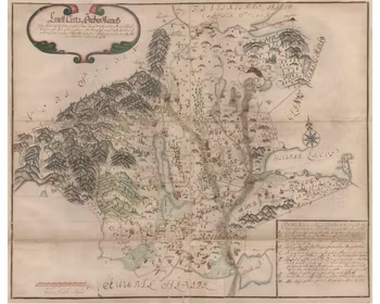 Historisk karta över Örebro med omnejd, år 1688 (Fri frakt!)