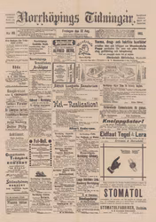 Löpsedel / Förstasida från Norrköping (1902)