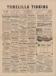 Historisk tidning från Tomelilla, år 1905 (Fri frakt!)