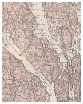 Historisk karta över Gustavsfors, år 1894
