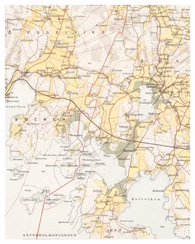 Historisk karta över Väse, år 1887