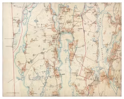 Historisk karta över Lennartsfors, år 1883-1895