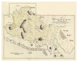 Historisk karta över Måttsund och Kallax, år 1783 (Fri frakt!)