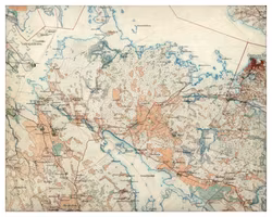 Historisk karta över Öregrund med omnejd, år 1901-1906 (Fri frakt!)