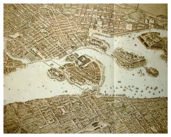 Historisk karta över Stockholm, 1870-tal