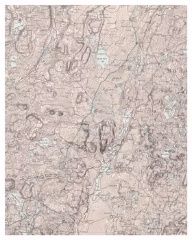 Historisk karta över Nissafors med omnejd, år 1874 (Fri frakt!)