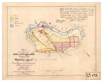 Karta Ljungsbro, år 1901