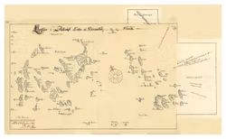 Historisk karta över Lammskär, år 1698