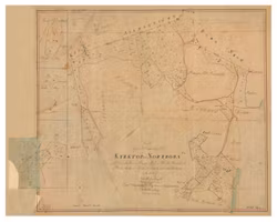 Historik karta över Böda och Svartvik, år 1827