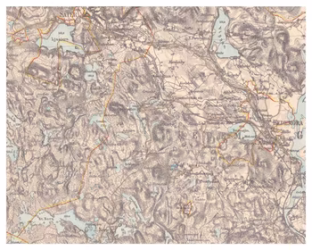 Historik karta över trakten kring Vikmanshyttan, år 1898