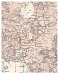 Historisk karta över Danholn Hosjö och Sundborn, år 1899