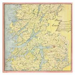 Historisk karta över Bohuslän, 1756