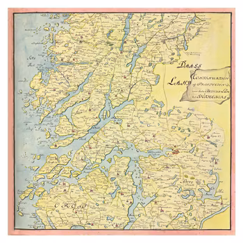 Historisk karta över Bohuslän, 1756