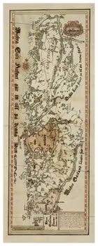 Historisk landskapskarta över Bohuslän, 1700-tal