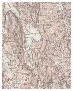 Historisk karta över Nykroppa, år 1889