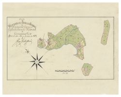 Historisk karta över Vittersjö, år 1818