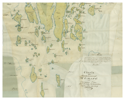 Historisk karta över Örnholmen utanför Råsdal, år 1816