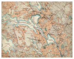 Historisk karta över Råby-Rönö, år 1897-1901