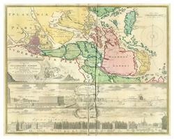Historisk karta över Stockholms skärgård, år 1705-1714