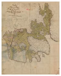 Historisk karta över Vrångö, år 1795