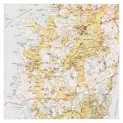 Historisk karta över Vallda, år 1927