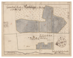 Historisk karta över Mörbylånga, år 1682