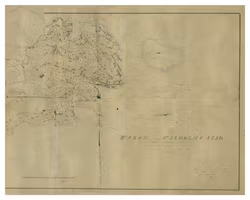 Historisk karta över Vaxholm, år 1851