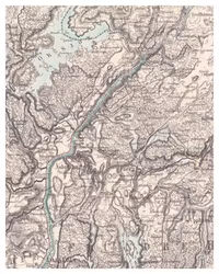 Historisk karta över Sjuntorp, år 1858