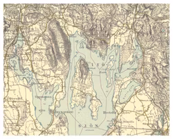 Historisk karta över Ivö, år 1935