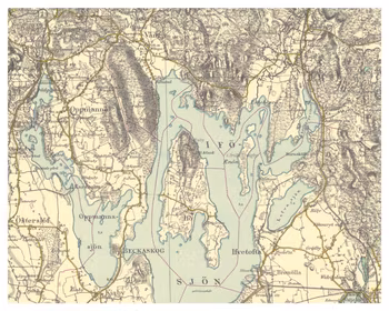 Historisk karta över Ivö, år 1935