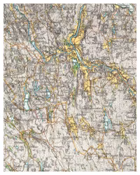 Historisk karta över Vännäs, år 1923
