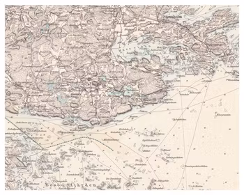 Historisk karta över Tunaberg, år 1877