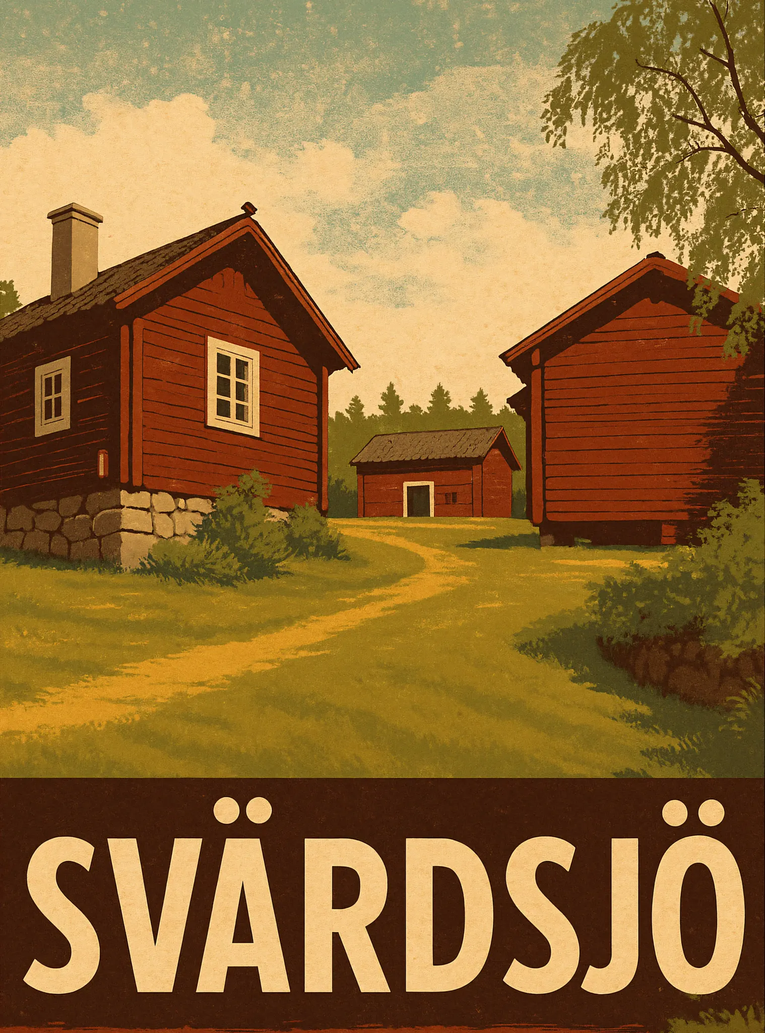 Vintageposter från Svärdsjö – affisch med retrovibbar - Historiehemmet