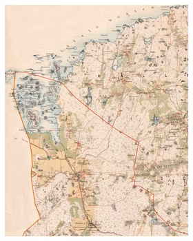 Historisk karta över Skärplinge, år 1863-1864