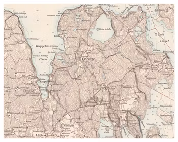 Historisk karta över Rute, år 1890