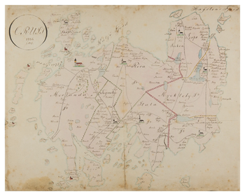 Historisk karta över Orust, år 1846