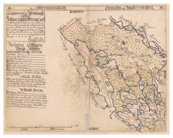 Historisk karta över Bettna, år 1677