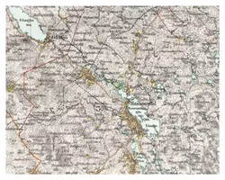 Historisk karta över Hammerdal, år 1912