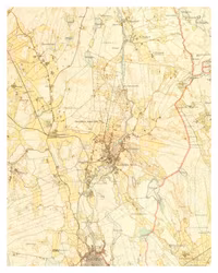 Historisk karta över Kallinge, år 1920
