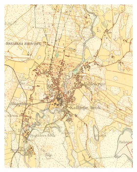 Historisk karta över Kallinge, år 1920 (2)