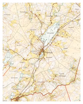 Historisk karta över Skånes-Fagerhult, år 1928-1931
