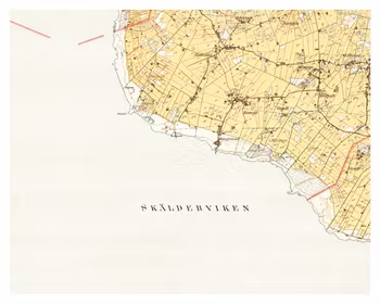 Historisk karta över Rammsjö, år 1926