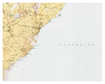 Historisk karta över Skillinge, år 1931