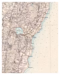 Historisk karta över Hjo, år 1884