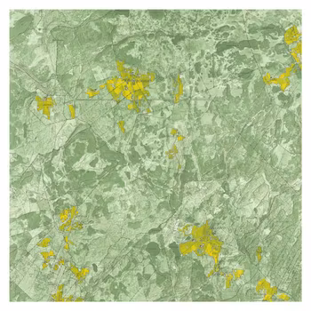 Historisk karta över Allared, år 1969