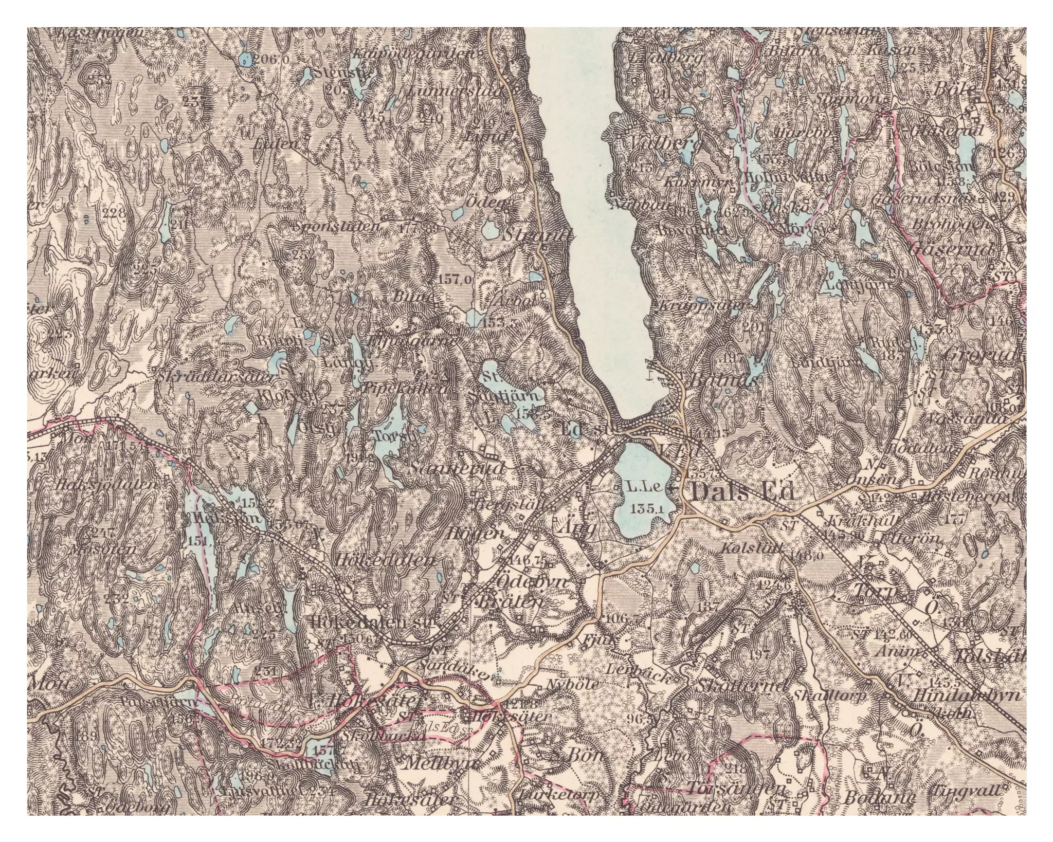 Historisk kara över Dals-Ed, år 1891